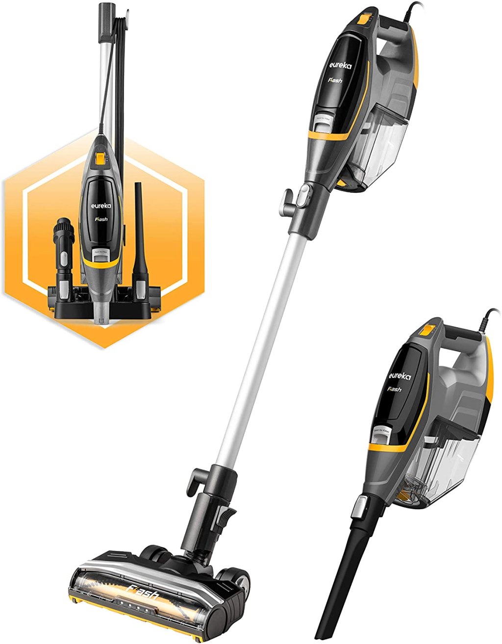 eureka flash stick vacuum with accessories