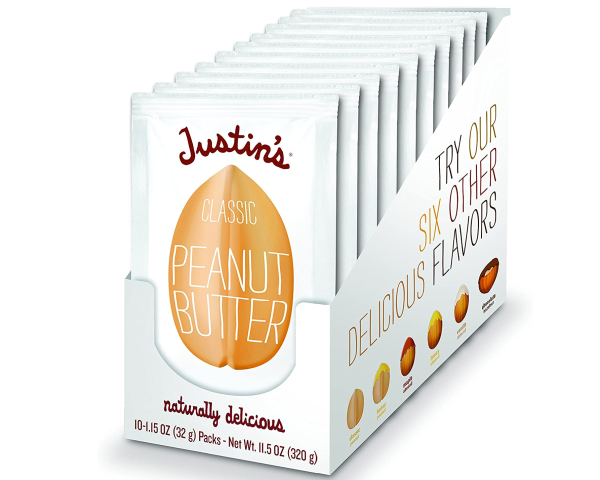 justins peanut butter packs 10 count in box