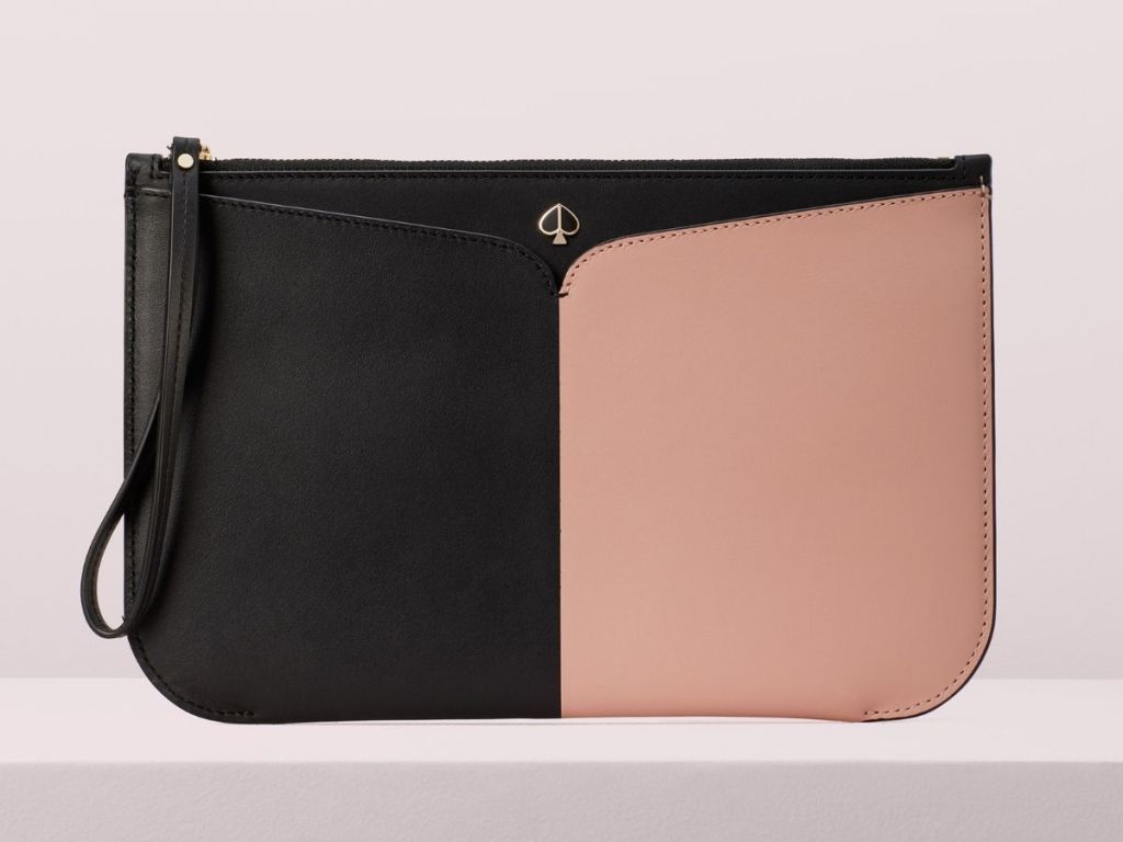 black and pink Kate Spade crossbody bag