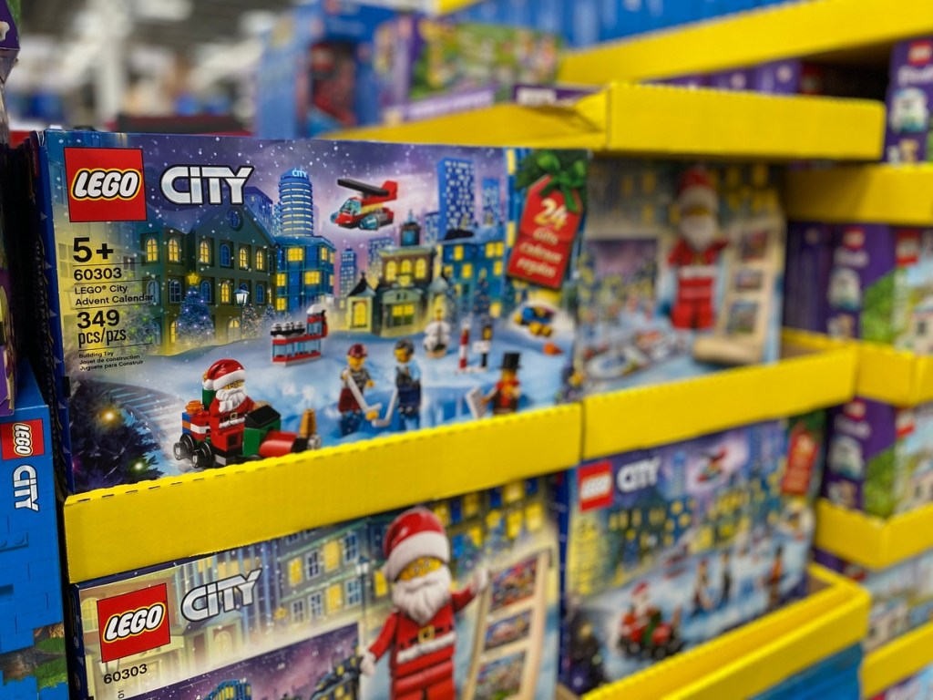 LEGO Advent Calendars on display