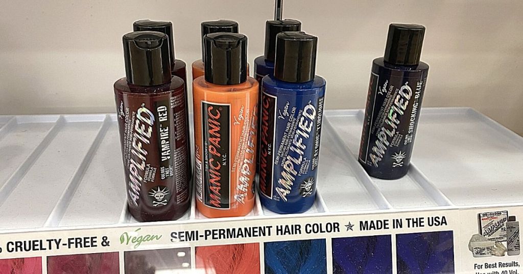 ulta shelf with manic panic hair color