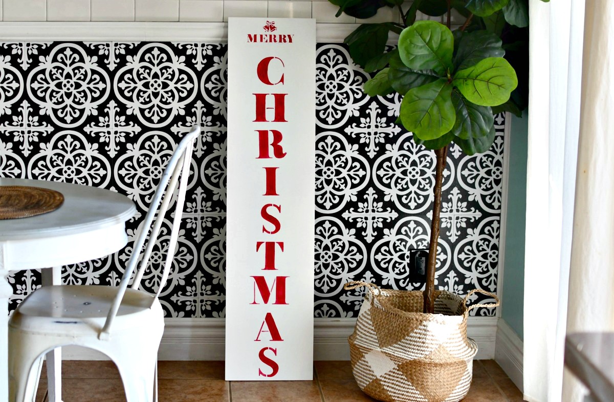 Reusable and Sturdy Merry Christmas Stencil Biubee 18 Pcs Welcome Christmas Sign Porch Stencils Making a DIY Welcome Sign Stencils for Creating Painting Beautiful Wood Signs and More