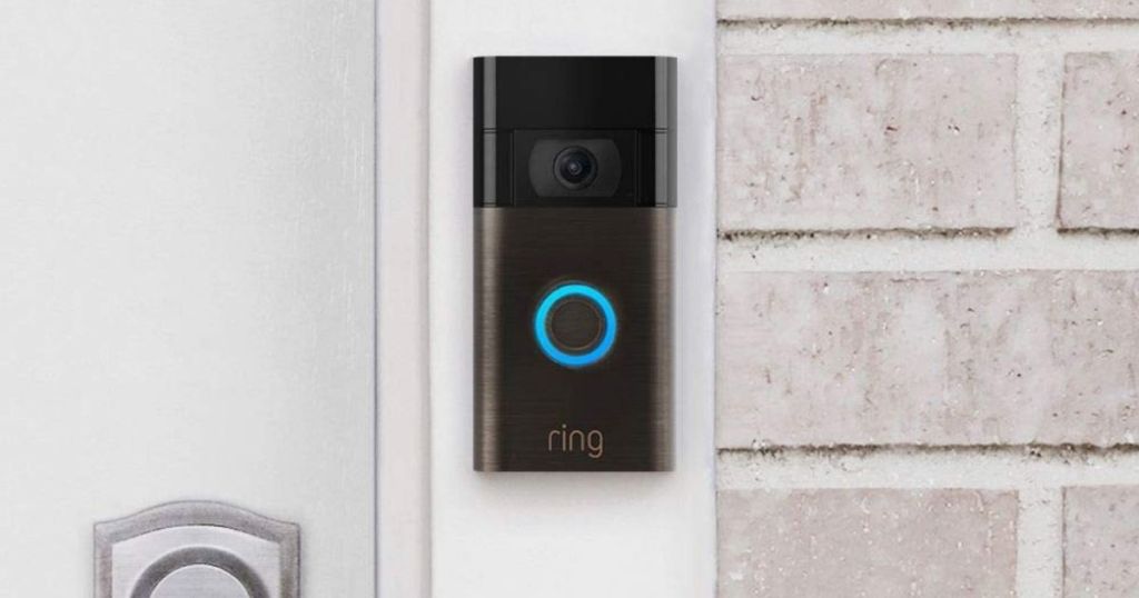 ring doorbell on wall