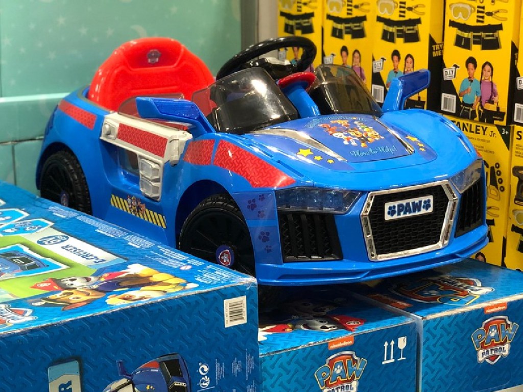 paw patrol rider car