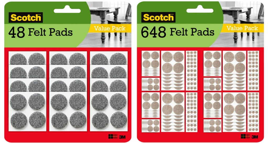 scotch felt pads in variety packs