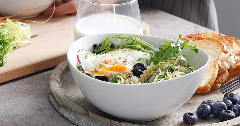 sweese porcelain bowls with salad