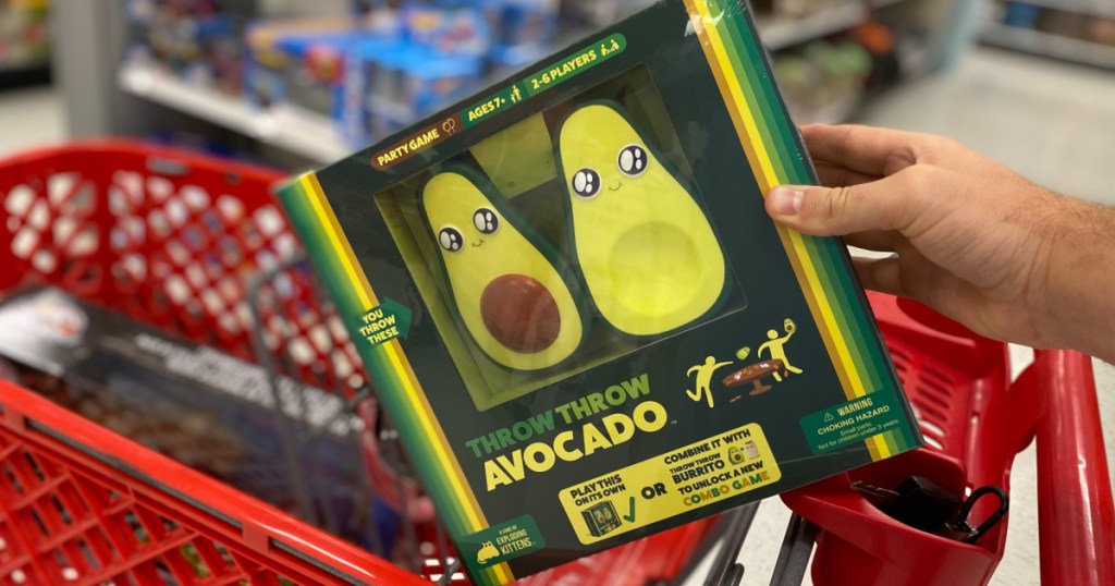 adding throw throw avocado game to target cart