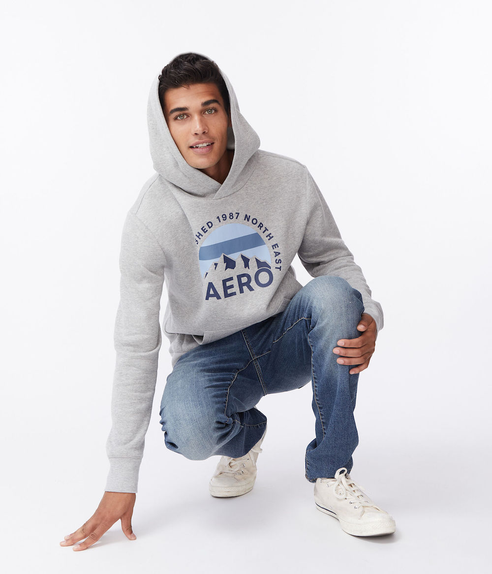 Teen wearing Aero Guys Hoodie