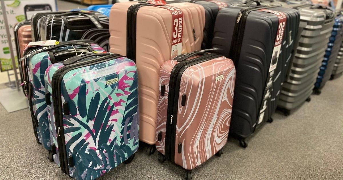 American Tourister Hardside Luggage on display in store