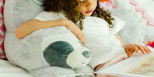 Kids Fuzzy Backrest Pillows Just $30.59 on Kohls.com (Regularly $135) | Sloth, Dinosaur, & More