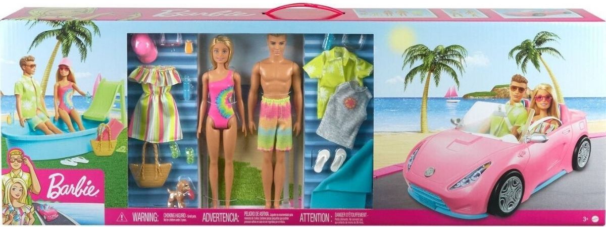 Barbie Pool and Convertible Playset