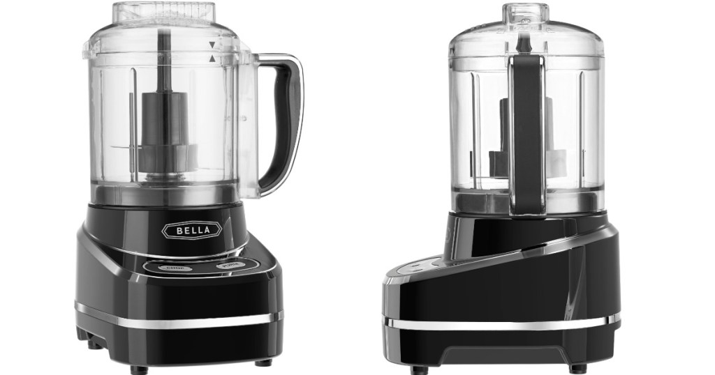 bella food processor at two different angles