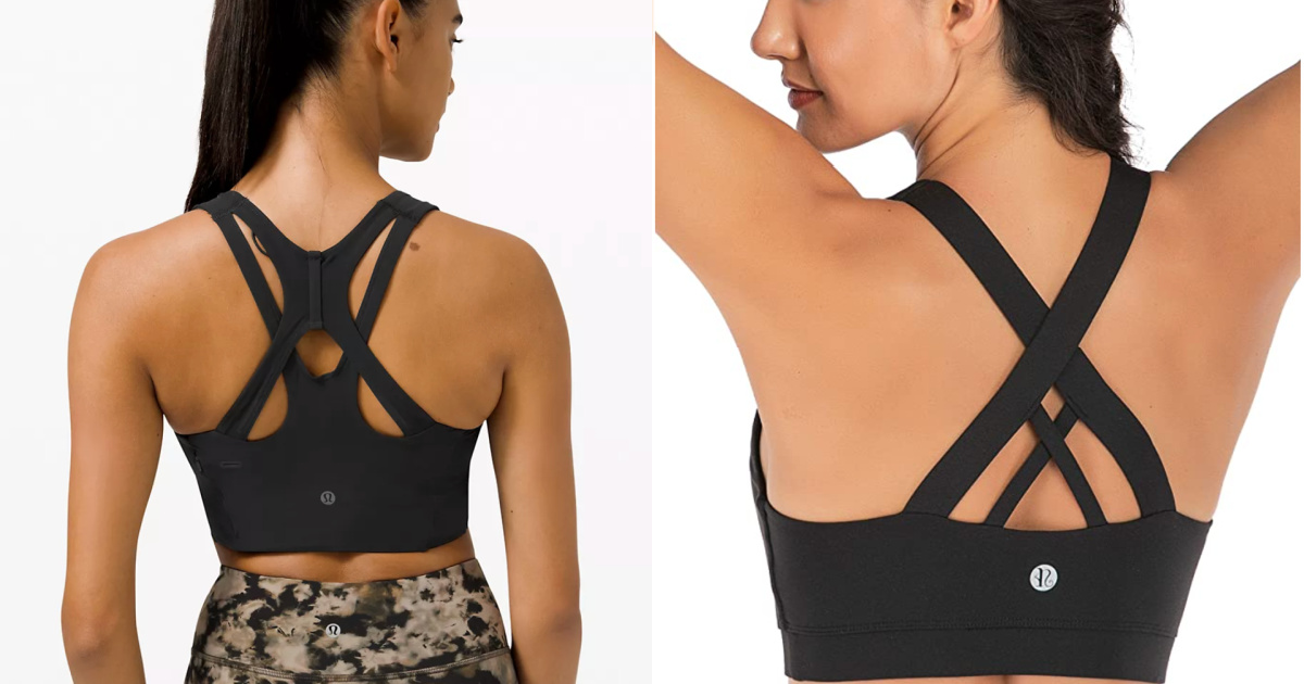 lululemon sports bra dupe