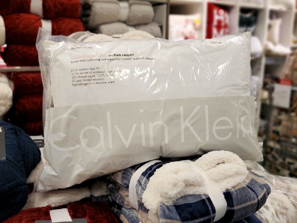 Calvin Klein Monogram Logo Pillows