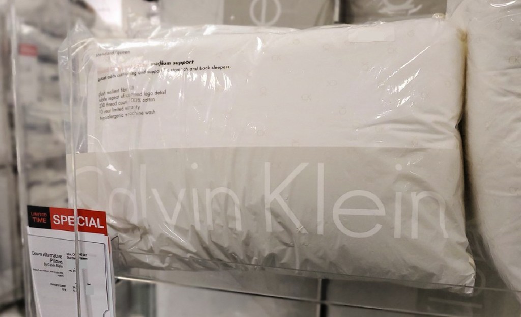 Calvin Klein Monogram Logo Pillows