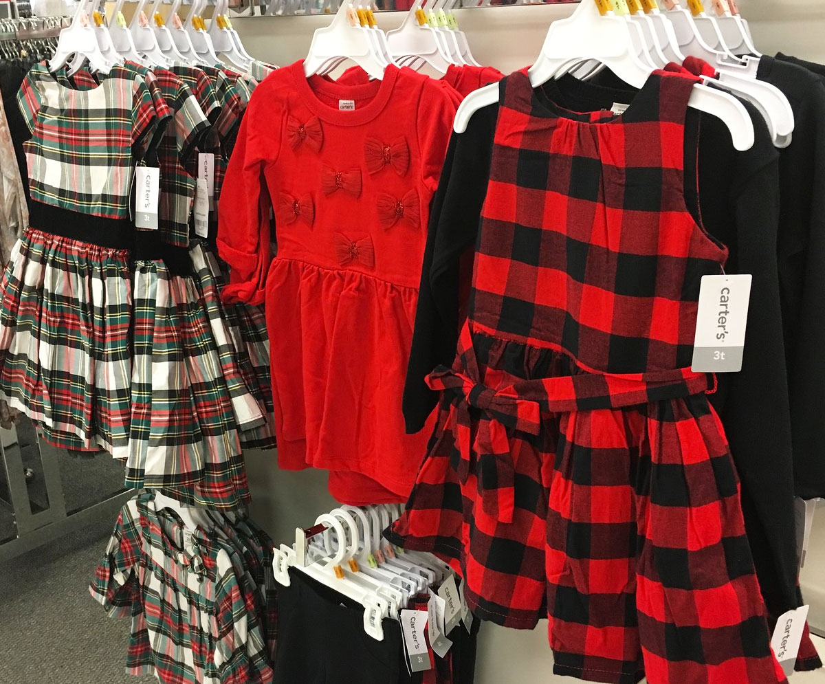 carters girls christmas dresses