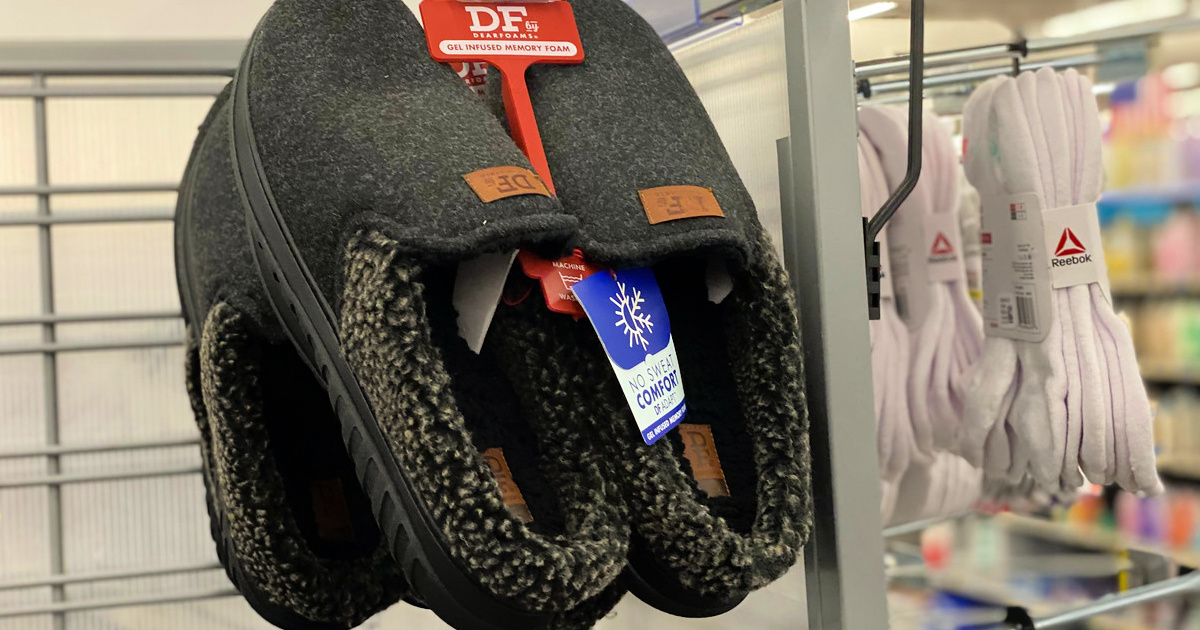 df by dearfoams men's slippers