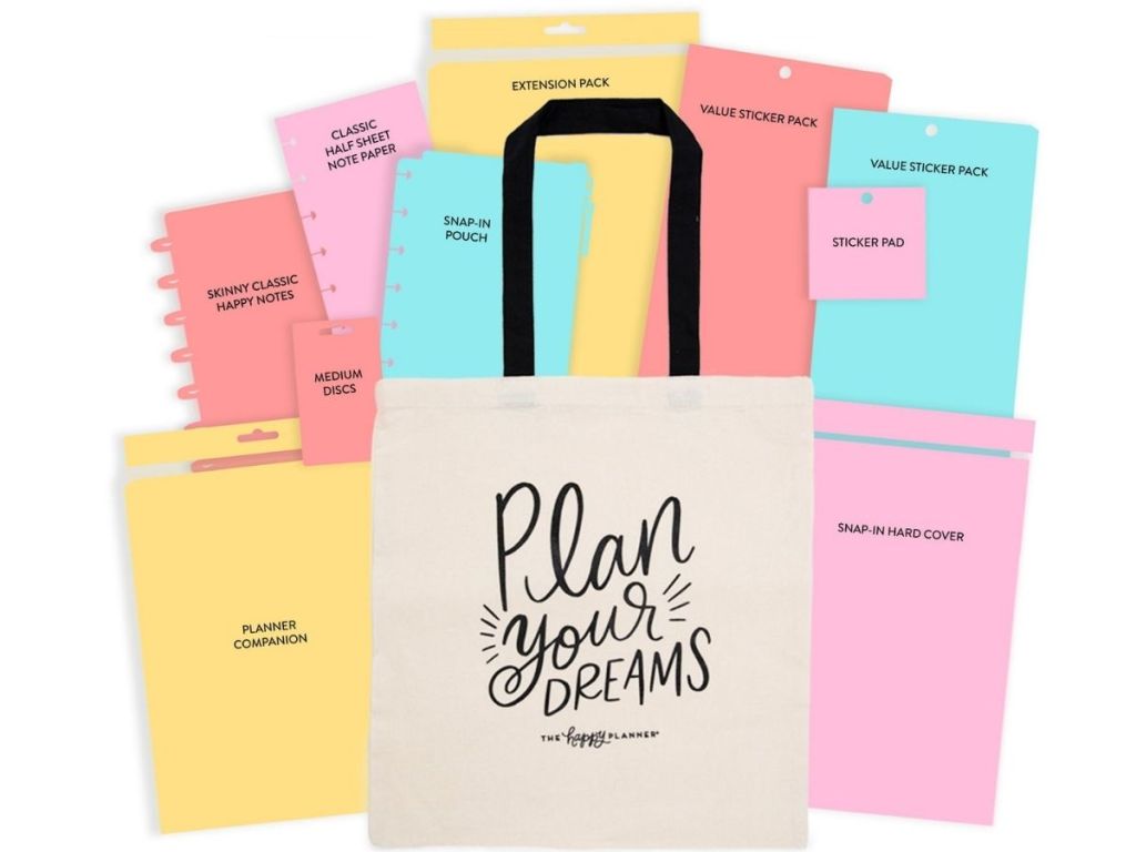 Plan Your Dreams bag with accessories