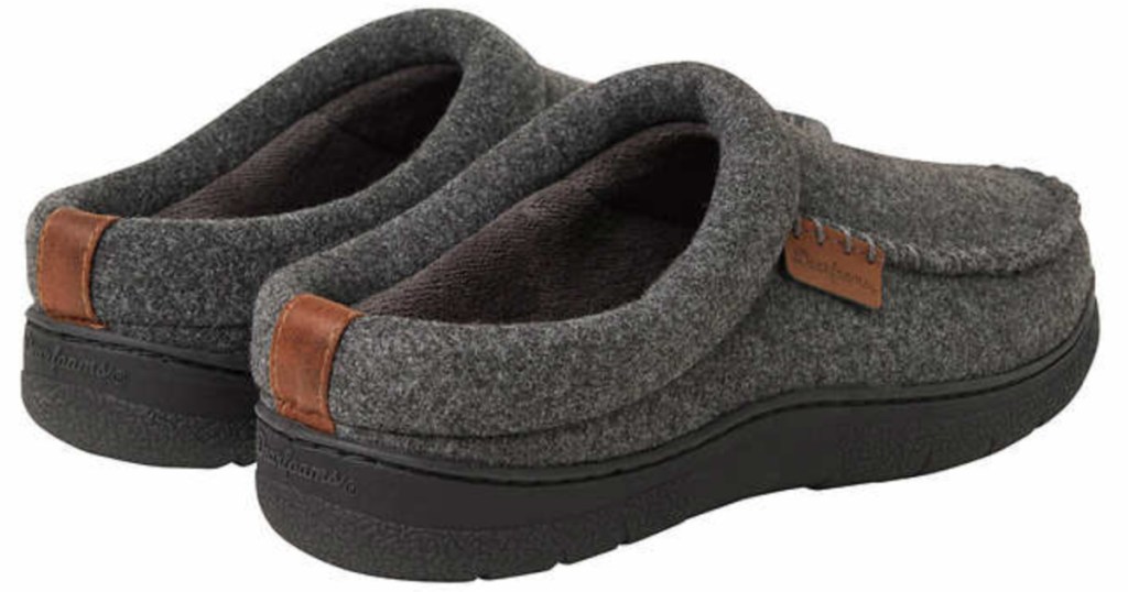men's grey dearfoam slippers