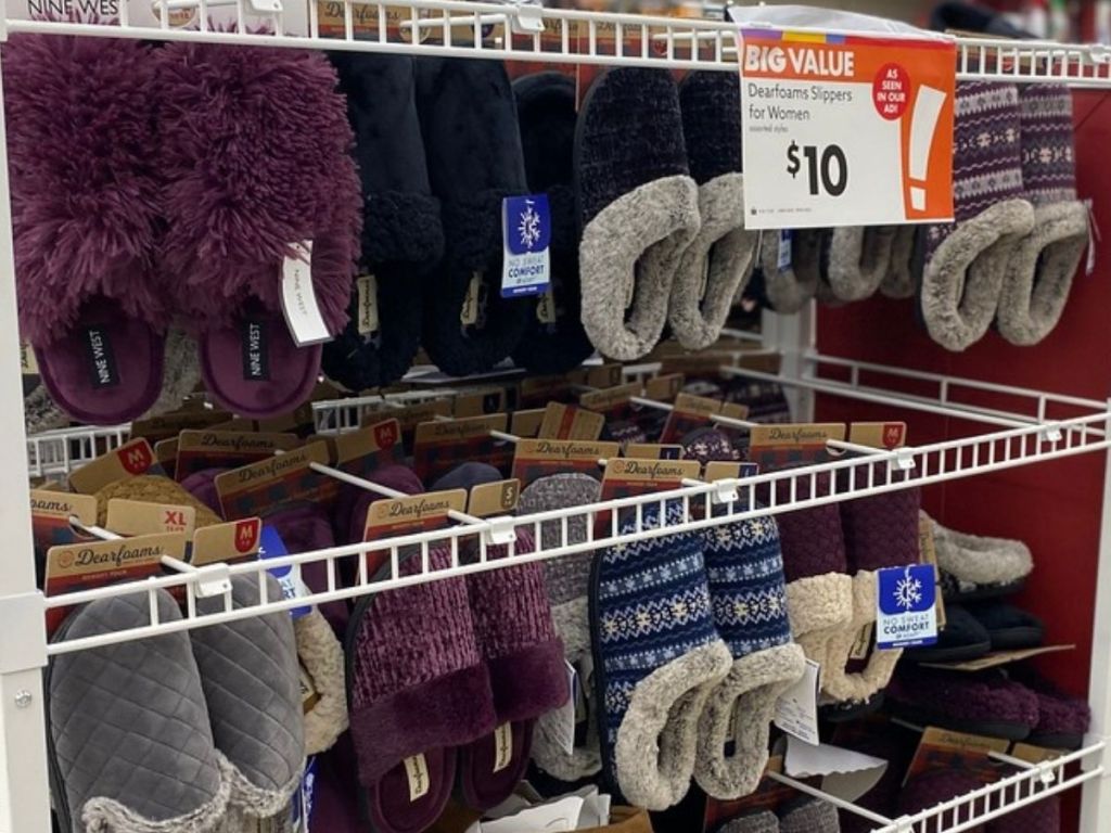 Dearfoams Men's & Women's Slippers from 6.80 at Big Lots