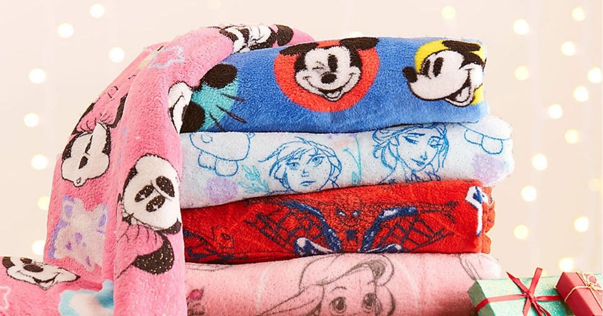 plush disney blankets