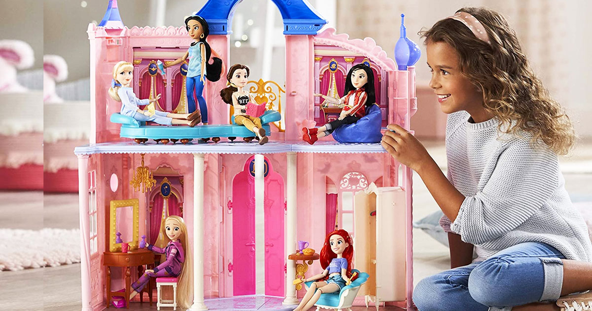 Disney Princess Fashion Doll Castle Hasbro Dollhouse 3.5 ft w/16 Accessories New 