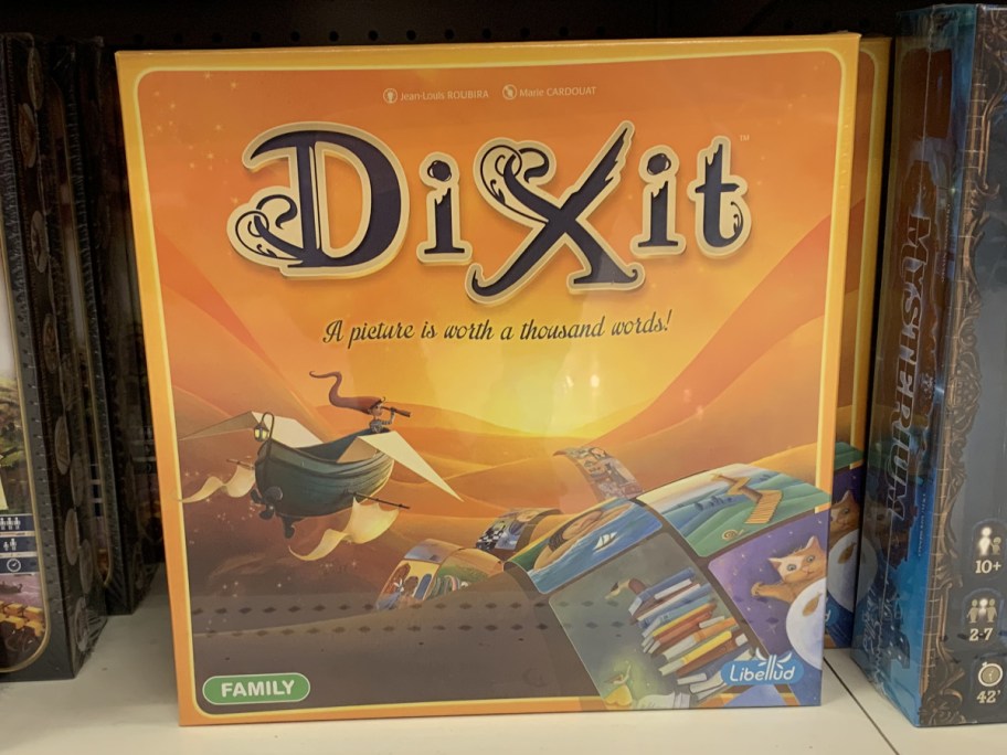 board games on store shelf