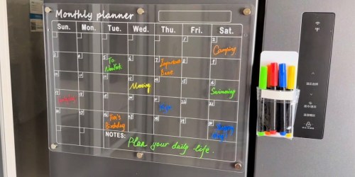 50% Off Acrylic Monthly Calendar on Amazon – ONLY $4.99 (Includes 6 Dry Erase Markers!)