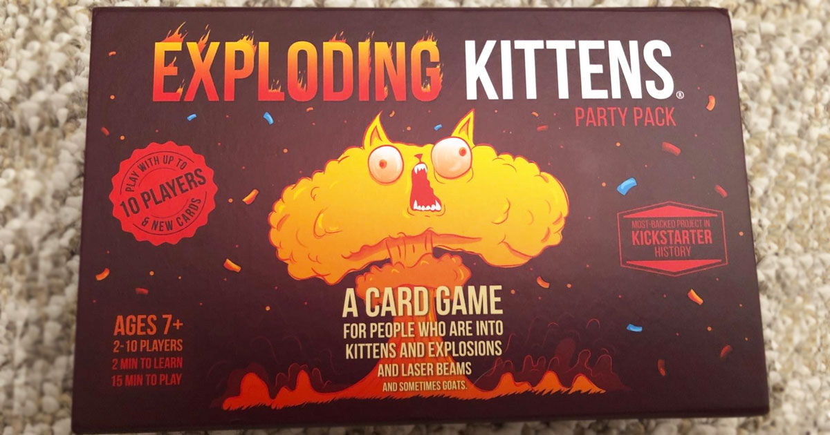 Exploding Kittens Card Game Party Pack Just $14.99 on Amazon (Regularly $30)