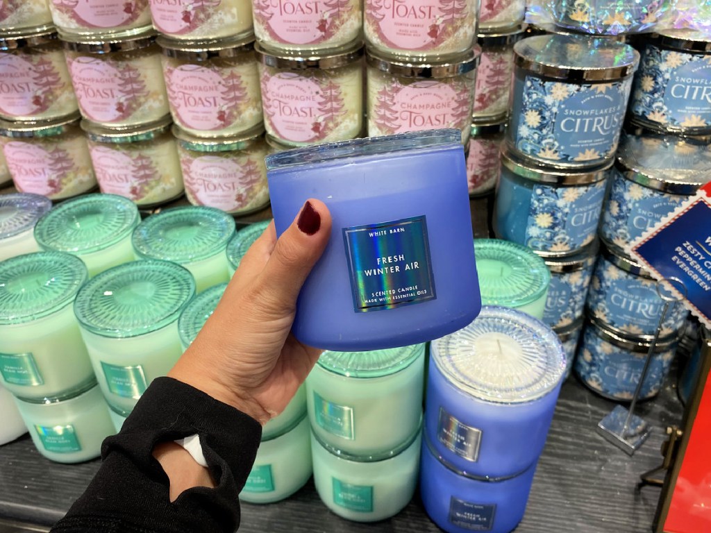 Fresh Winter Air candle at bath and body works