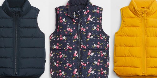 Gap Factory Kids Puffer Vests Only $12.59 (Regularly $35) + Save on Sherpas & Hoodies