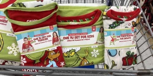 Matching Grinch Family Pajamas from $10.92 at Walmart | In-Store & Online