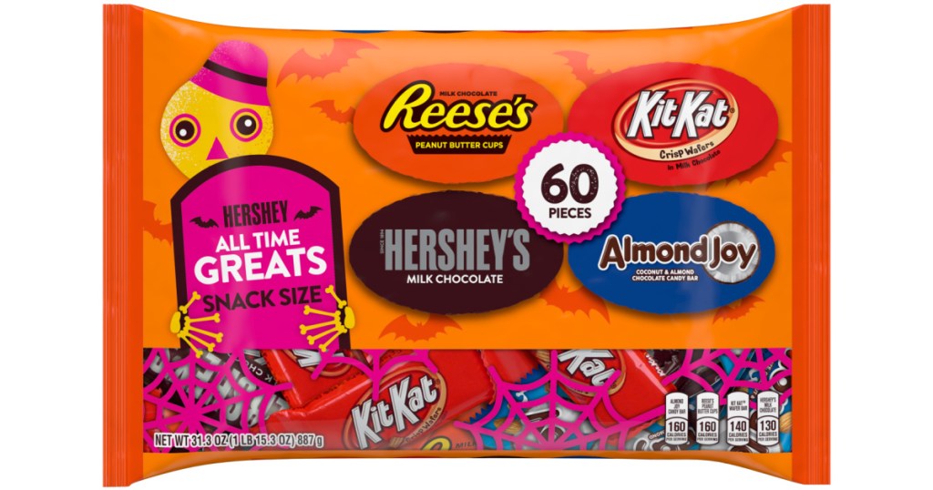 large bag of hershey's halloween candy