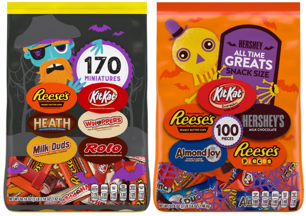 2 large Halloween candy bags