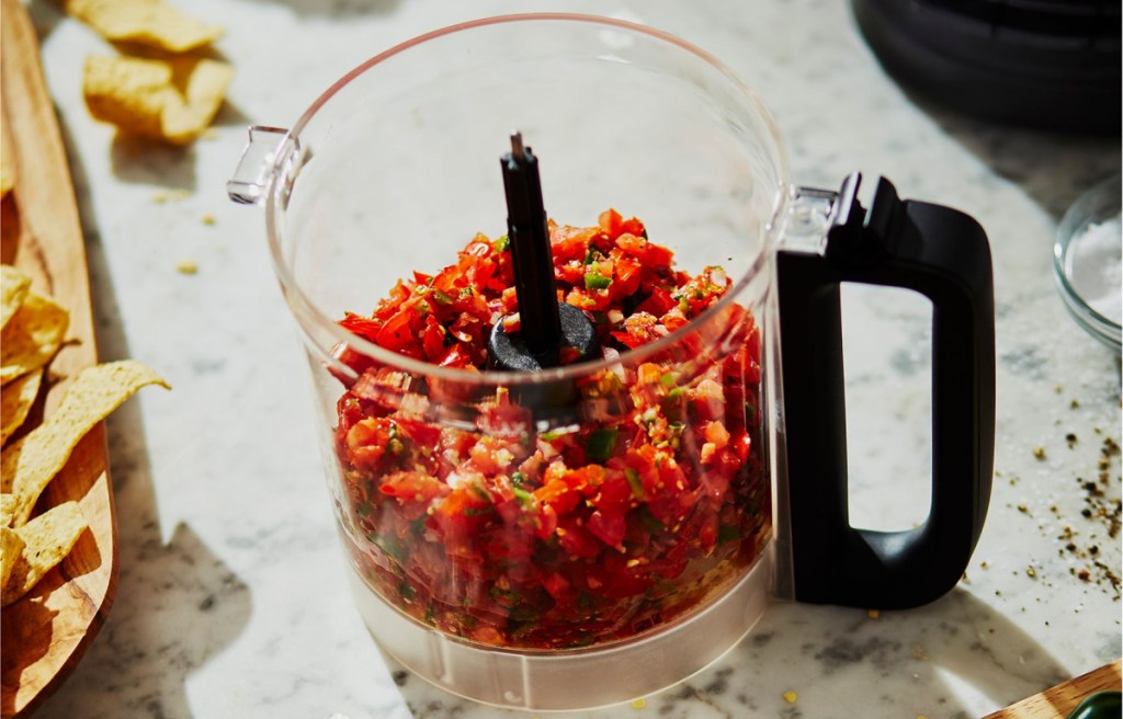 KitchenAid Food Processor with salsa