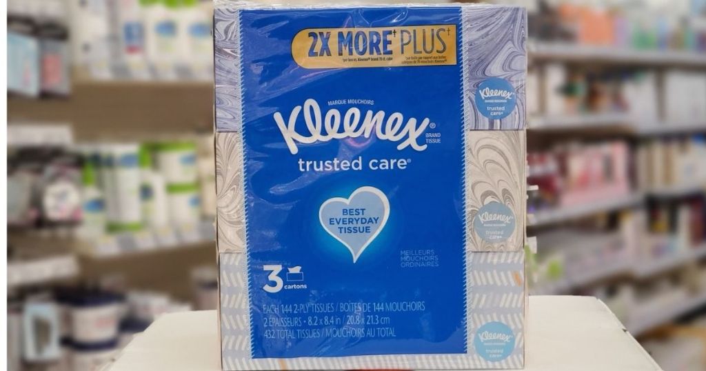 pack of Kleenex at Walgreens