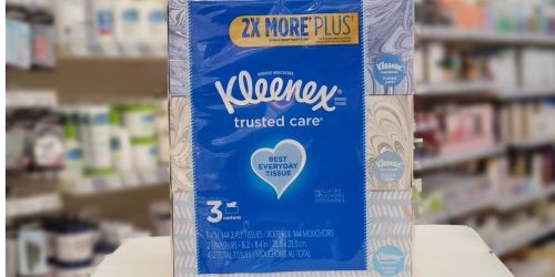 Kleenex Tissues 3-Pack Only $2.75 at Walgreens (Just 92¢ Per Box!)