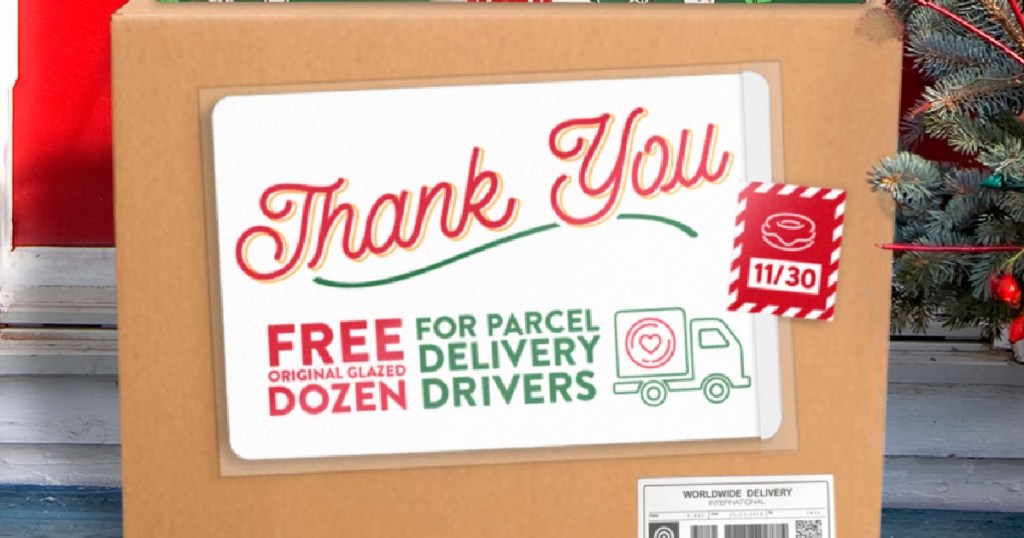 FREE Krispy Kreme Dozen for Delivery Drivers | BOGO Free Offer for Online Orders