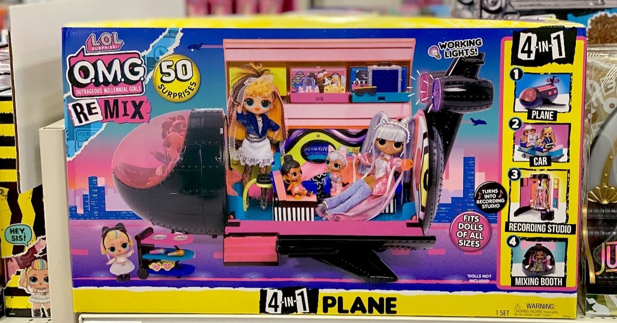 L.O.L. Surprise! O.M.G. Remix 4-in-1 Plane Playset Only $53.99 Shipped