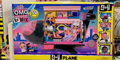 L.O.L. Surprise! O.M.G. Remix 4-in-1 Plane Playset Only $53.99 Shipped on Target.com (Regularly $90)