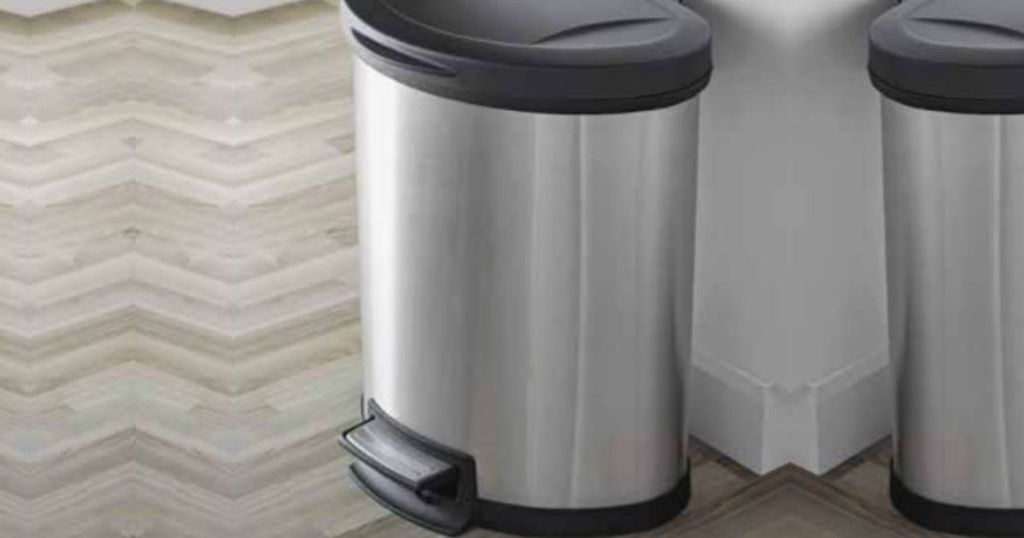 Mainstays Stainless Trash Can