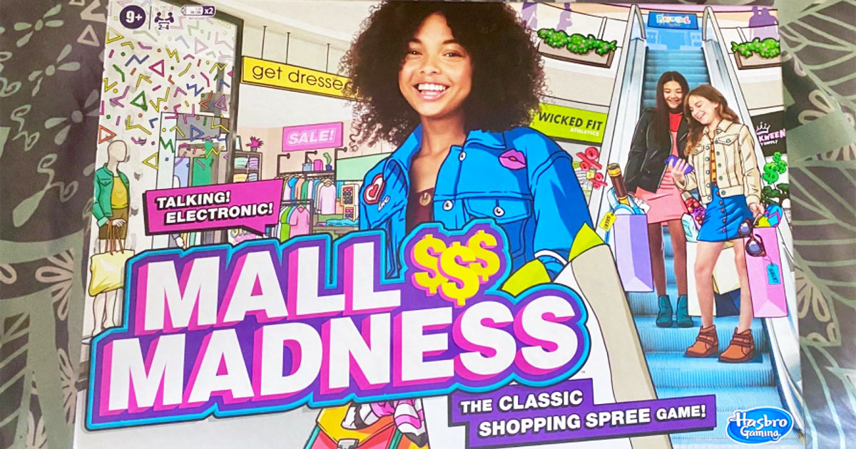 Hasbro Gaming Mall Madness Game, Talking Electronic Shopping Spree