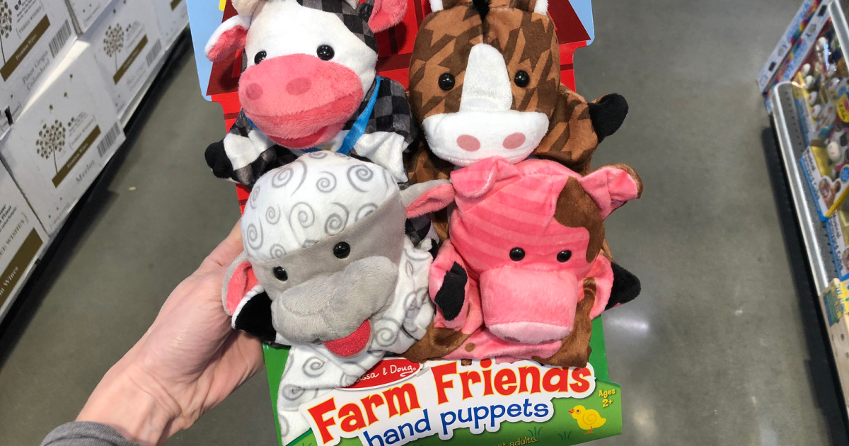 melissa & doug farm friends hand puppets
