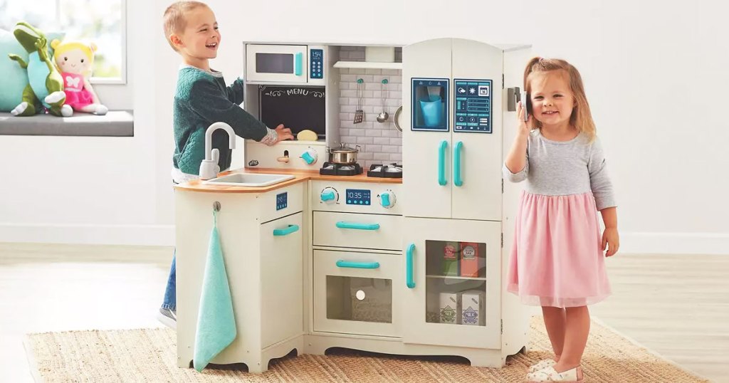 Deluxe Wooden Play Kitchen Just $79.98 Shipped for Sam's Club Members (Regularly $100) • Hip2Save
