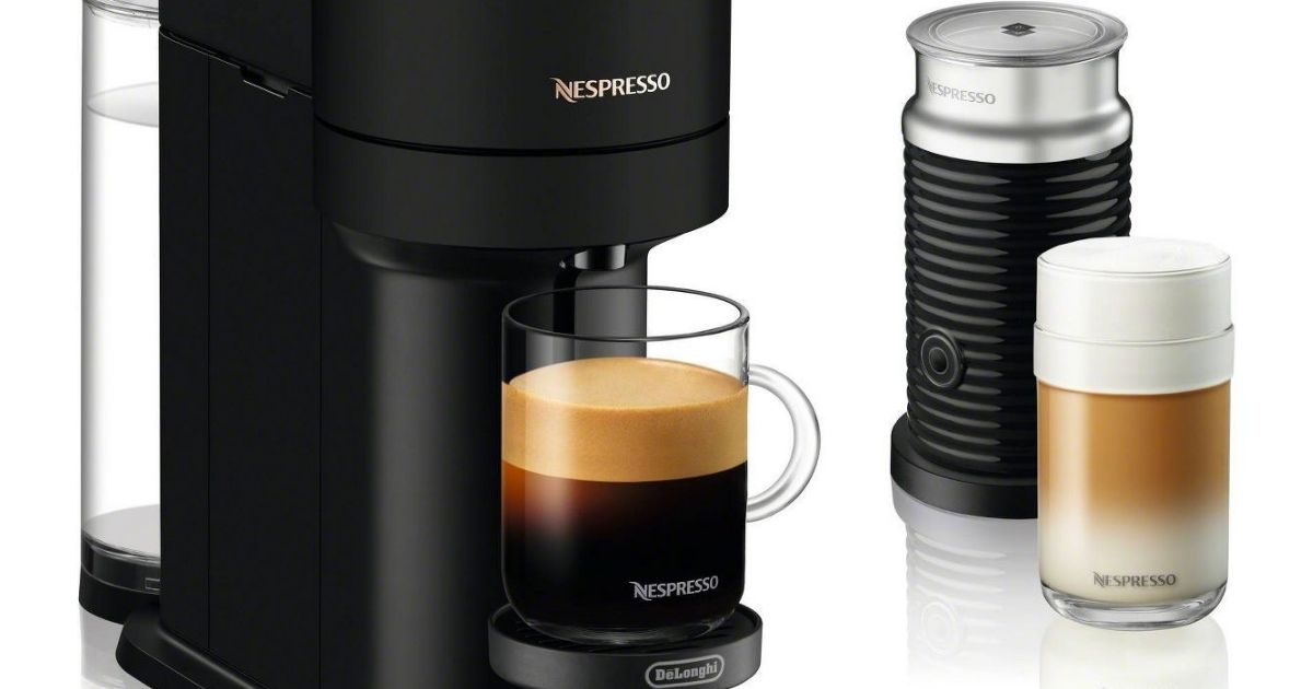 Nespresso Coffee & Espresso Machine, Milk Frother & 12
