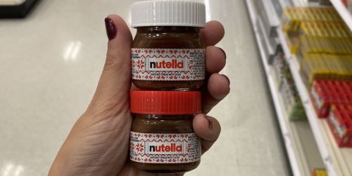 These Nutella Jars Are All Dressed Up for the Holidays & They’re Only $1 at Target or Walmart | Cute Stocking Stuffer