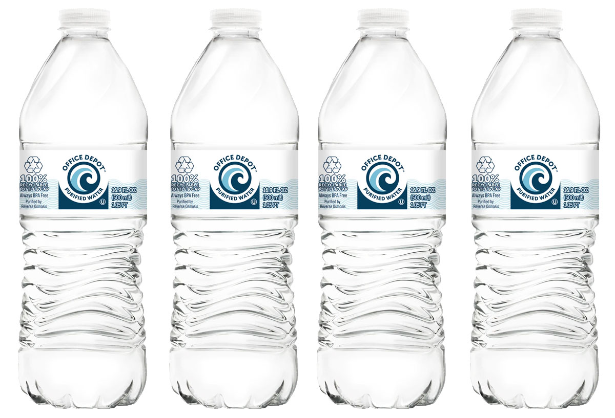 Office Depot Brand Purified Water 16.9 Oz Case Of 24 Bottles - Office Depot