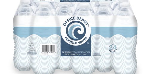 Office Depot Purified Water Bottles 24-Pack Only $2.99 w/ Free Store Pickup