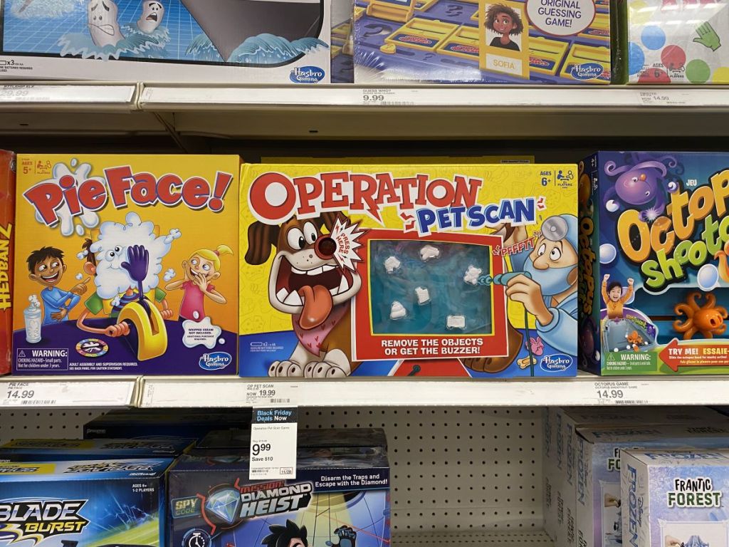 Operation Pet Scan game on the shelf at Target