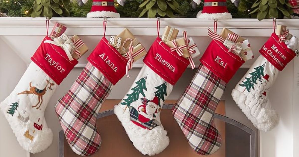 Up to 60% Off Pottery Barn Stockings for the Family + Free Shipping